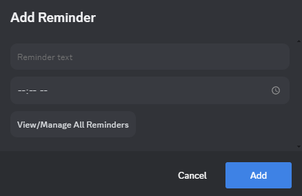 Reminder Discord Plugin